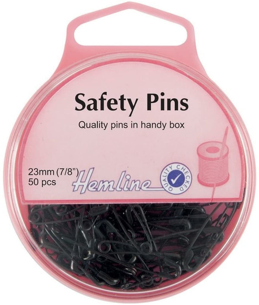 Hemline Needles and Pins Safety Pins - 23mm, approx 50pcs