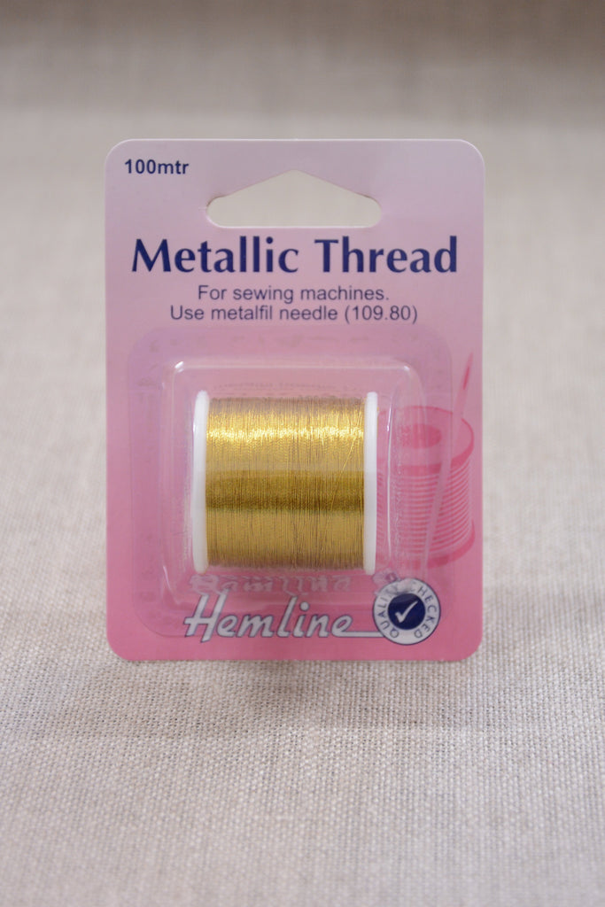 Hemline Thread Metallic Thread - Gold