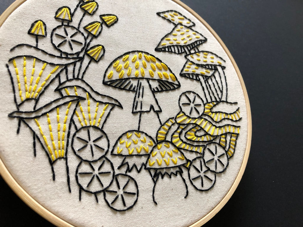Hook, Line & Tinker Kits Fungus Among Us Embroidery Kit - Hook, Line & Tinker