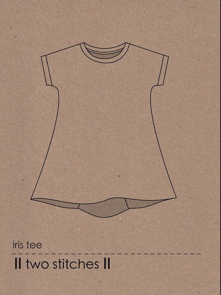Iris Tee - Two Stitches Patterns - Paper or Digital Versions - The Eternal Maker - UK Fabric Shop