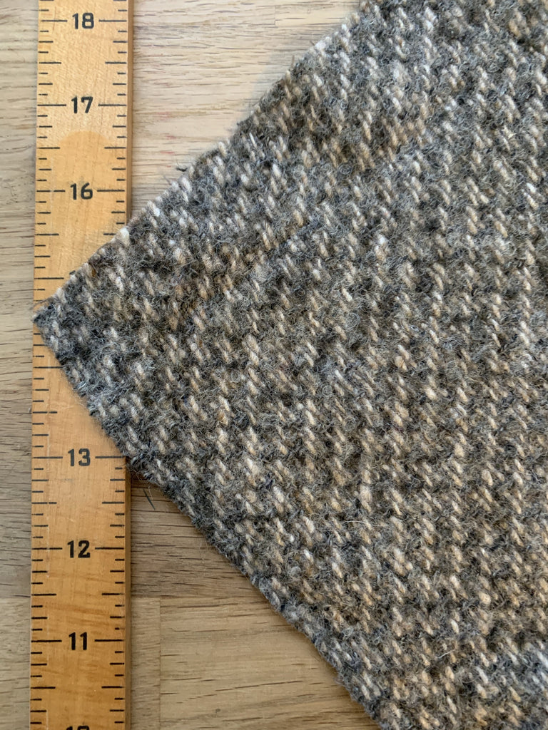 Italian Tweed Woolfelt Tweed Squares - Italian Brown - 30cm