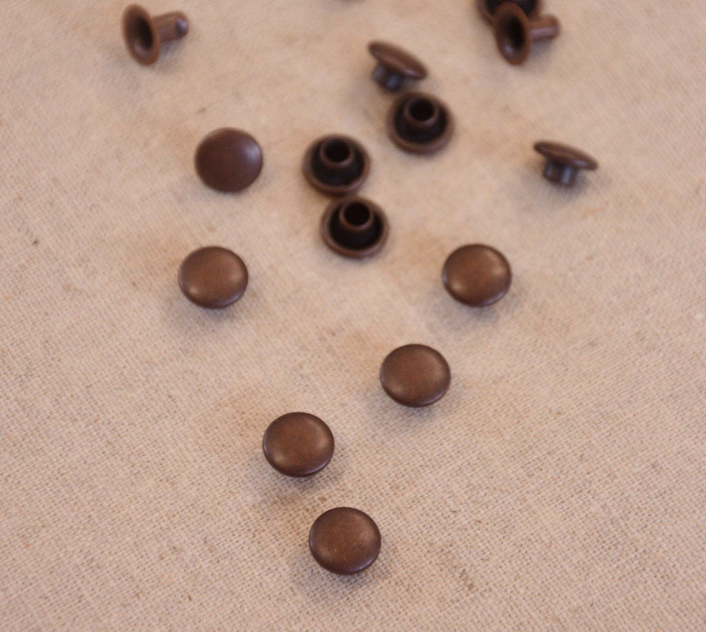 Jeans Rivets - Copper Bronze - 7mm - The Eternal Maker - UK Fabric Shop