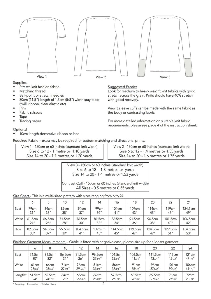 Jennifer Lauren Handmade Dress Patterns Gable Top - Jennifer Lauren Handmade - Digital PDF Download Pattern