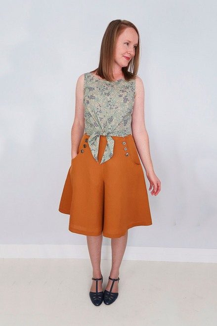 Jennifer Lauren Handmade Dress Patterns The Bastion Culottes - Jennifer Lauren Handmade - Digital PDF Download Pattern