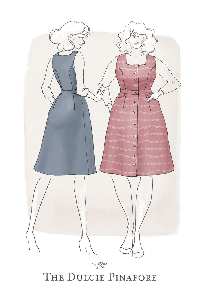Jennifer Lauren Handmade Dress Patterns The Dulcie Pinafore - Jennifer Lauren Handmade - Digital PDF Download Pattern