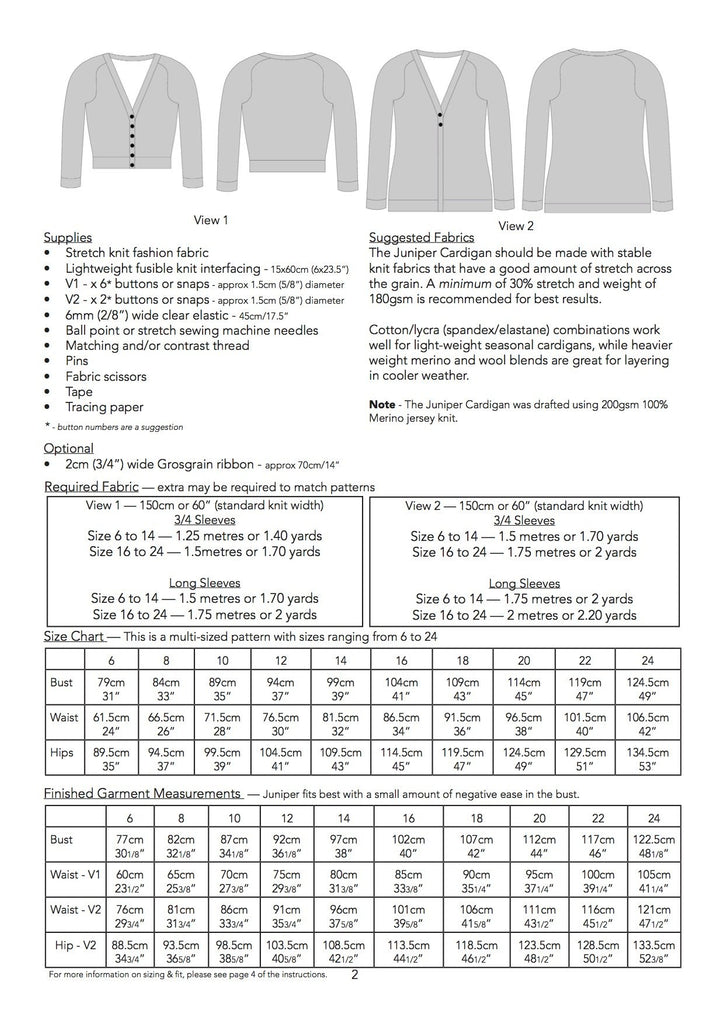 Jennifer Lauren Handmade Dress Patterns The Juniper Cardigan - Jennifer Lauren Handmade - Digital PDF Download Pattern