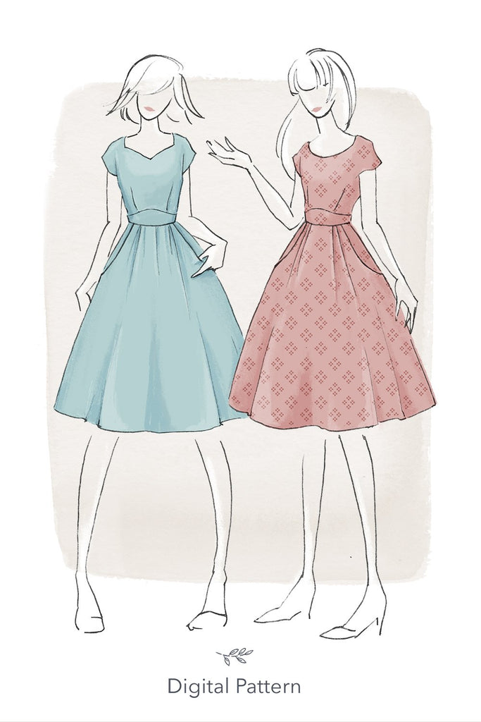 Jennifer Lauren Handmade Dress Patterns The Raine Dress - Jennifer Lauren Handmade - Digital PDF Download Pattern