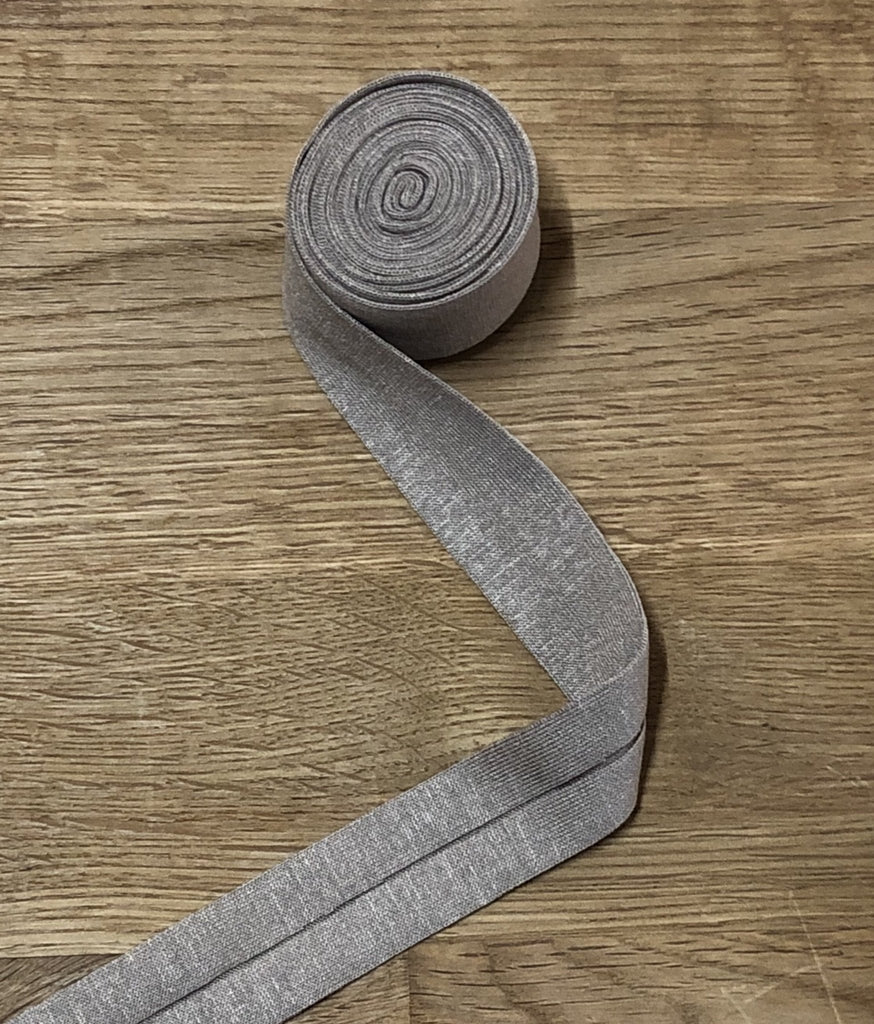 Jersey Binding (cotton) - 20mm - Taupe 45 - by the 50cm - The Eternal Maker - UK Fabric Shop