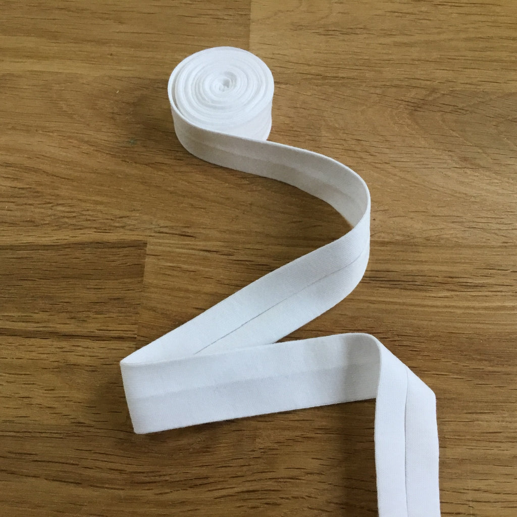 Jersey Binding (Viscose) - 20mm - Ivory 51 - by the 50cm - The Eternal Maker - UK Fabric Shop