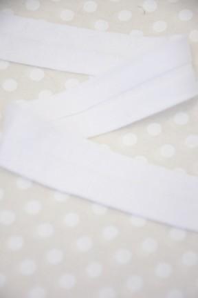 Jersey Binding (Viscose) - 20mm - White 1 - by 50cm - The Eternal Maker - UK Fabric Shop