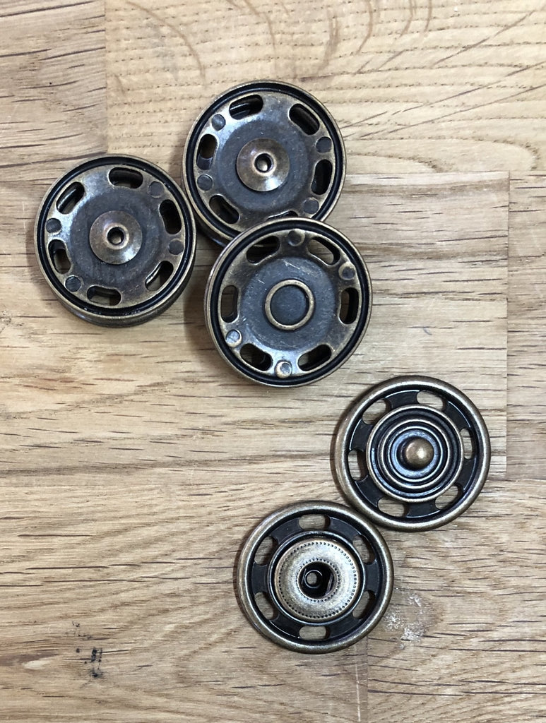 Jumbo Snap Fastener - Brass - 30mm - The Eternal Maker - UK Fabric Shop