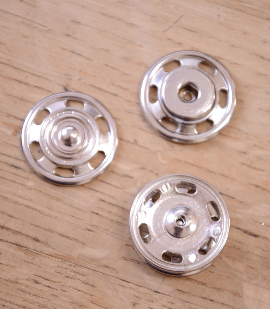 Jumbo Snap Fastener - Silver - 30mm - The Eternal Maker - UK Fabric Shop