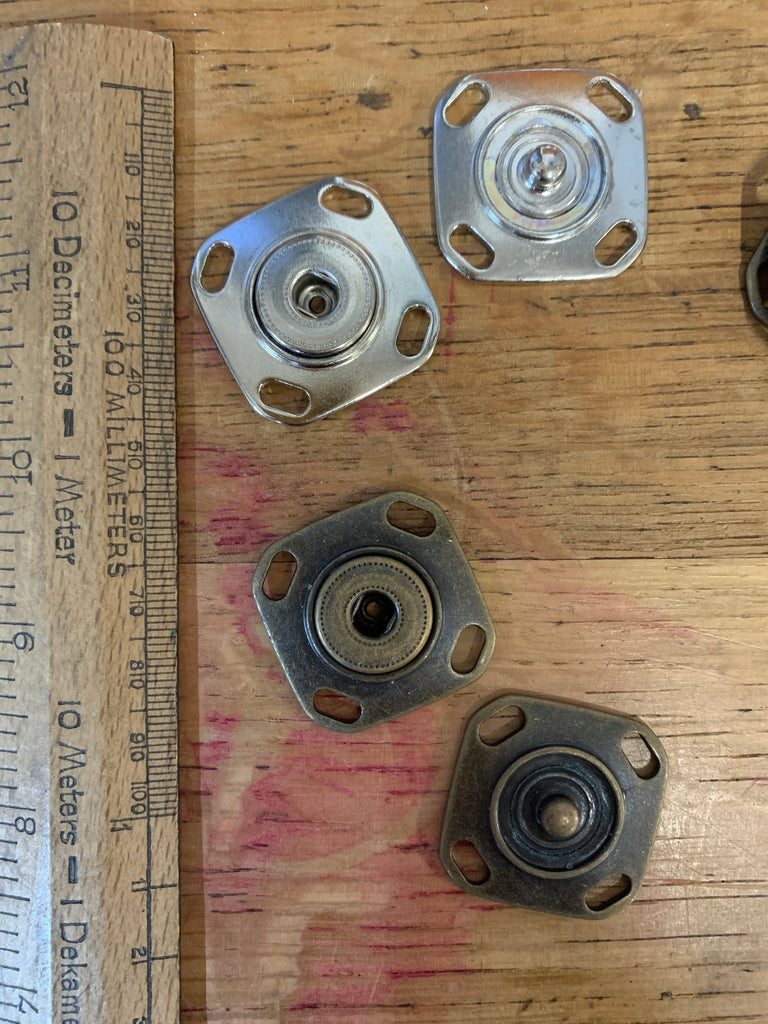 Jumbo Snap Fastener - Square Brass - 36mm - The Eternal Maker - UK Fabric Shop