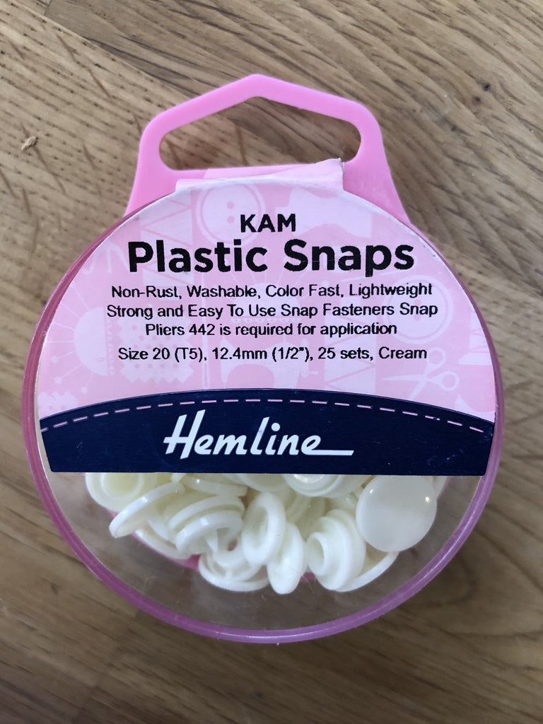 Kam Buttons Kam Snap - Cream - 25 Set