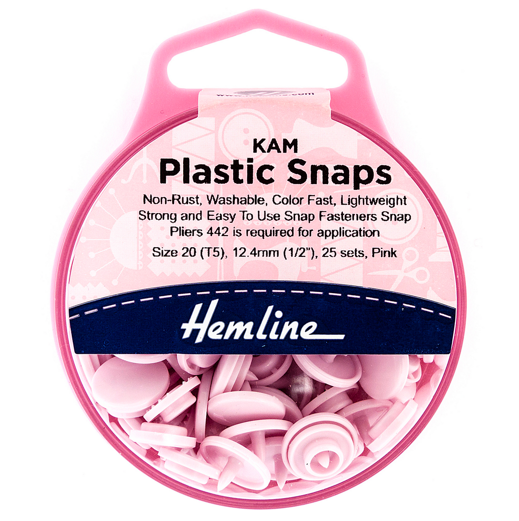 Kam Buttons Kam Snap - Pink - 25 Set