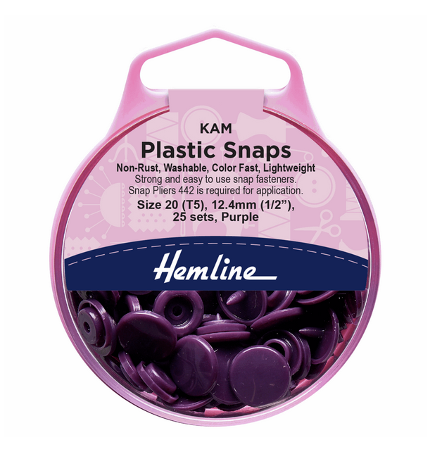 Kam Buttons Kam Snap - Purple - 25 Set