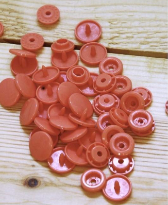 Kam Buttons Kam Snaps - 16 - Coral