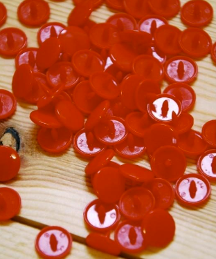 Kam Buttons Kam Snaps - 16 - Red