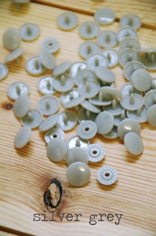 Kam Snaps - Silver Grey - The Eternal Maker - UK Fabric Shop