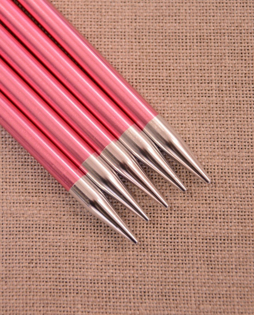 Knitpro Knitting Needles 6.50mm 20cm - Zing Double Pointed Needles - set of five