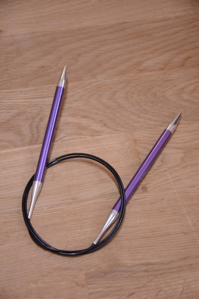 Knitpro Knitting Needles 7.00mm 80cm - Knitpro Zing Fixed Circular Needles