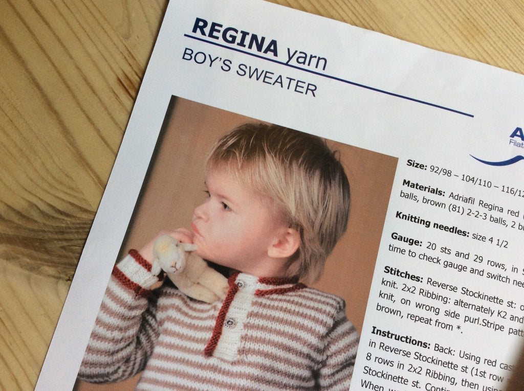 Knitted Sweater - Regina Yarn - Adriafil - The Eternal Maker - UK Fabric Shop