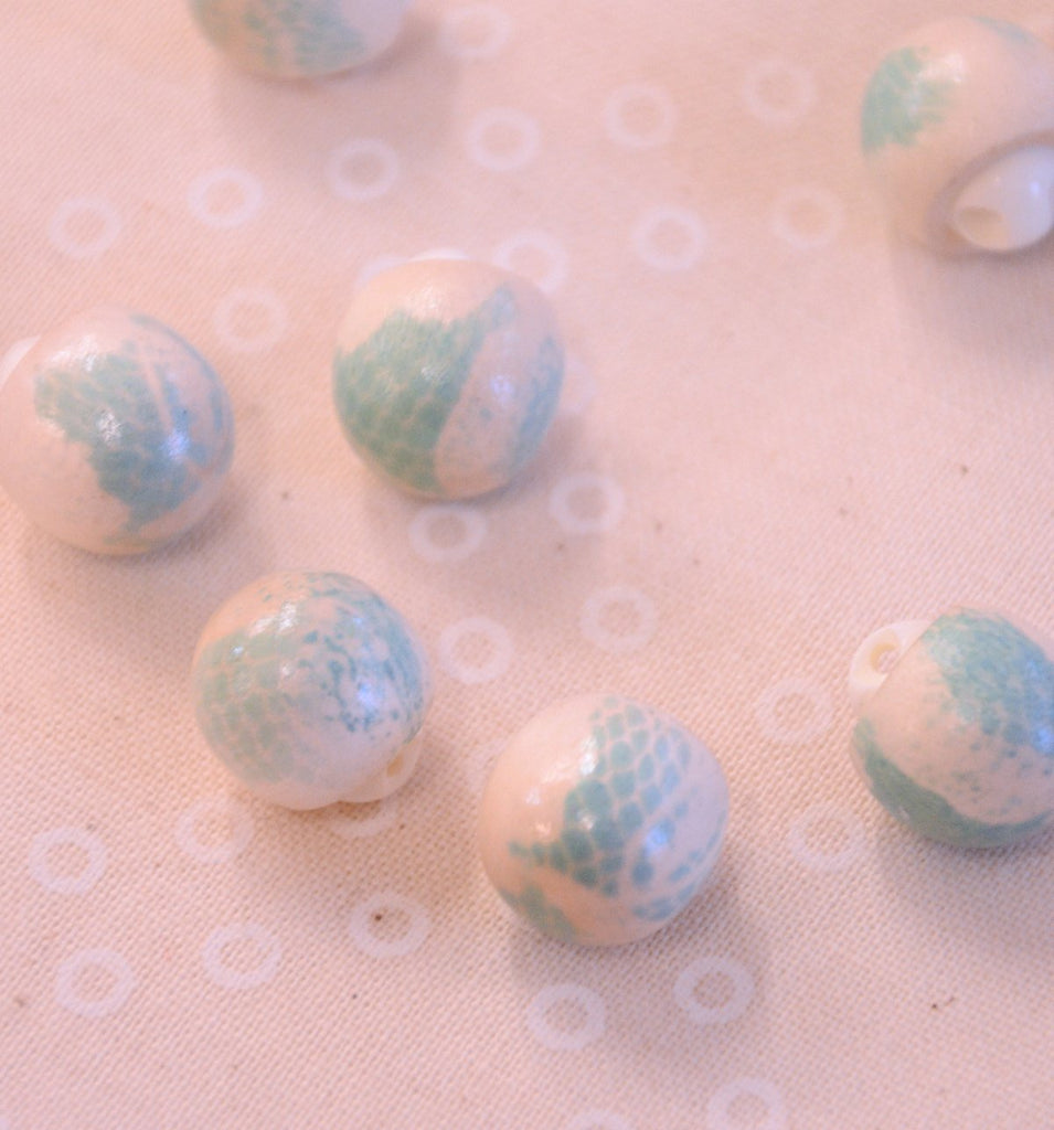 Lace Effect Spherical Shank - 11mm - Blue - The Eternal Maker - UK Fabric Shop