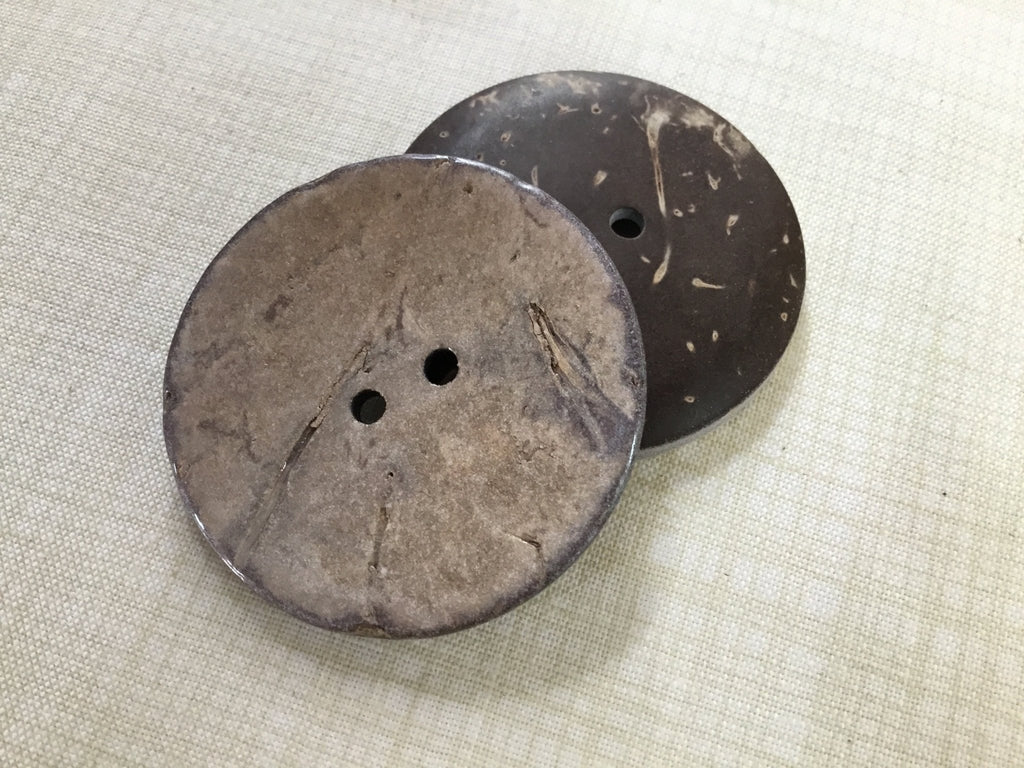 Large Coconut Buttons - 40mm - Various colours - The Eternal Maker - UK Fabric Shop