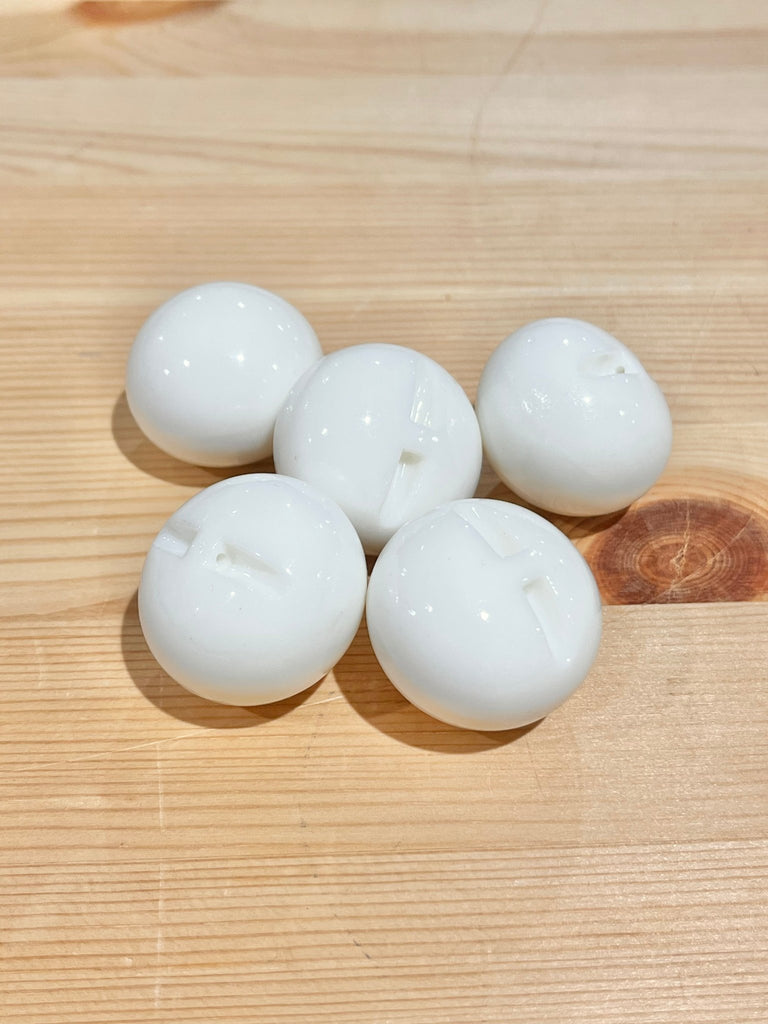 Large Ivory Ball Shank Button - 35mm - The Eternal Maker - UK Fabric Shop