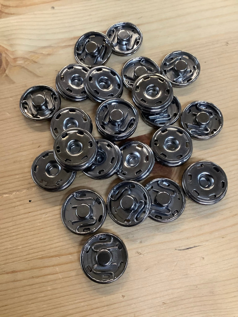Large Snap Fastener - Gunmetal - 19mm - The Eternal Maker - UK Fabric Shop