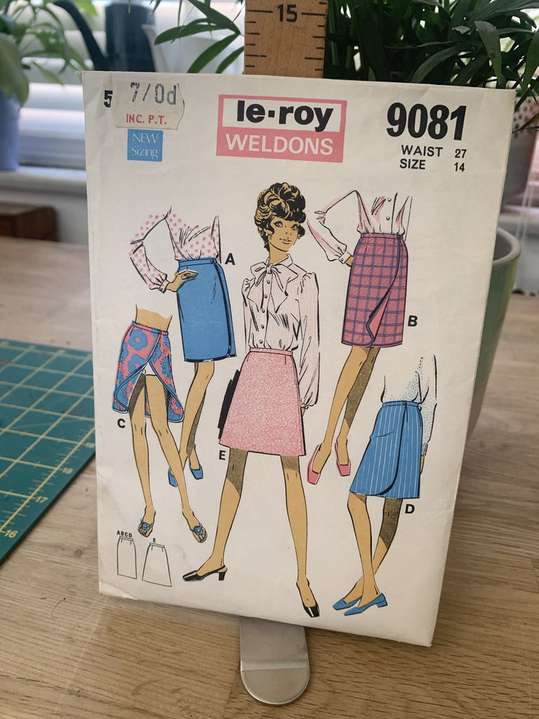 Le-Roy Weldons Dress Patterns Le-Roy Weldons - 9081 Skirts - Vintage Sewing Pattern (Waist 27, Size 14)
