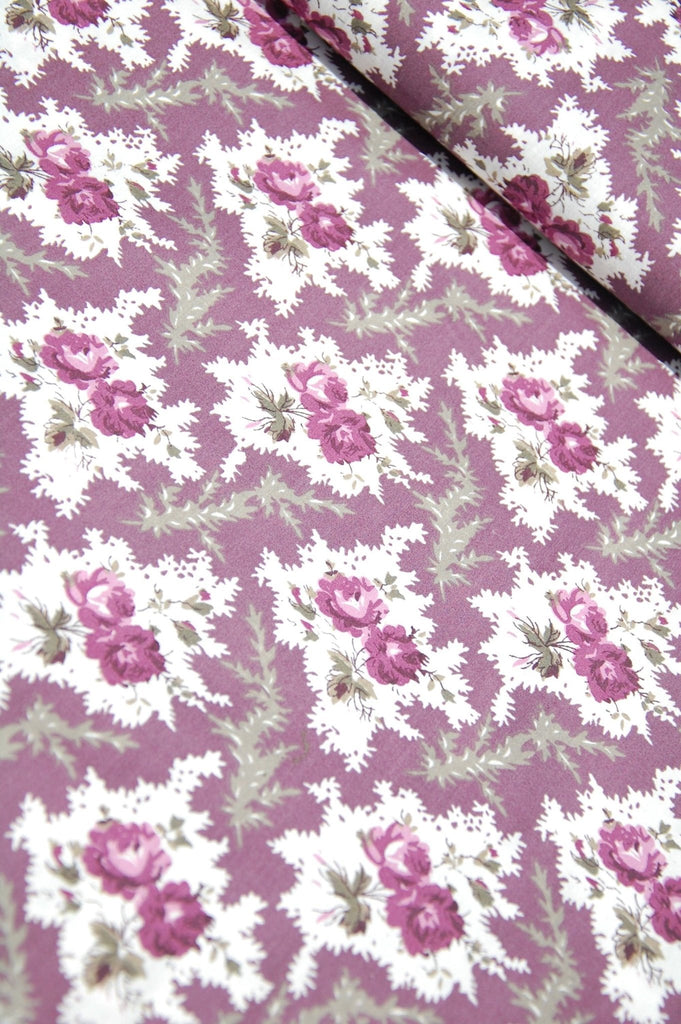 Lea - Tea Purple - Mas D'Ousvan - pre cut fat quarter - The Eternal Maker - UK Fabric Shop