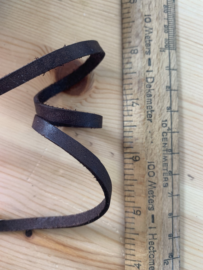 Leather Thonging - 5mm - sold by the metre - The Eternal Maker - UK Fabric Shop