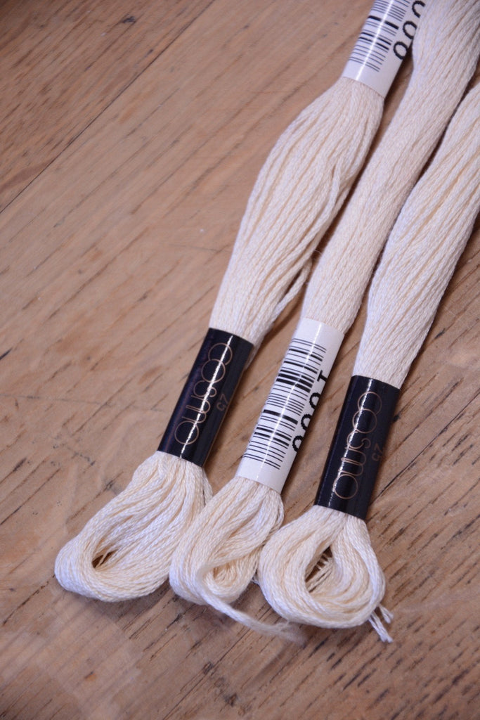 Lecien Cosmo Embroidery Thread 1000 Ivory - The Eternal Maker - UK Fabric Shop