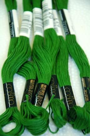 Lecien Cosmo Embroidery Thread 120 Cedar Green - The Eternal Maker - UK Fabric Shop