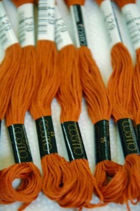 Lecien Cosmo Embroidery Thread 129 Yellowish Brown - The Eternal Maker - UK Fabric Shop