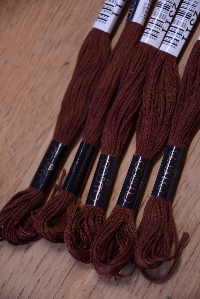Lecien Cosmo Embroidery Thread 2311 Dark Earth - The Eternal Maker - UK Fabric Shop