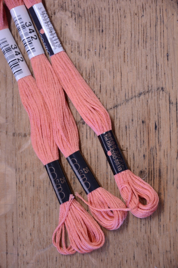 Lecien Cosmo Embroidery Thread 342 Sun Orange - The Eternal Maker - UK Fabric Shop