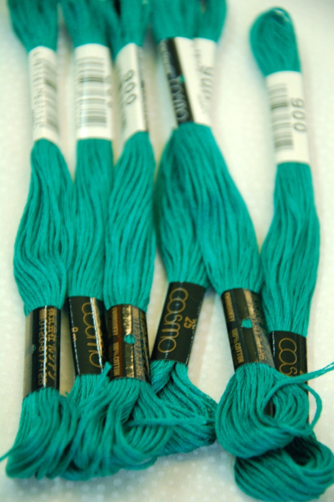 Lecien Cosmo Embroidery Thread 900 Dull Green - The Eternal Maker - UK Fabric Shop