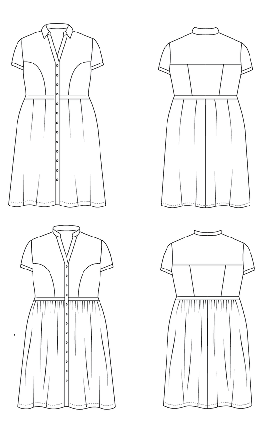 Lenox Shirtdress - Cashmerette Sewing Pattern - The Eternal Maker - UK Fabric Shop