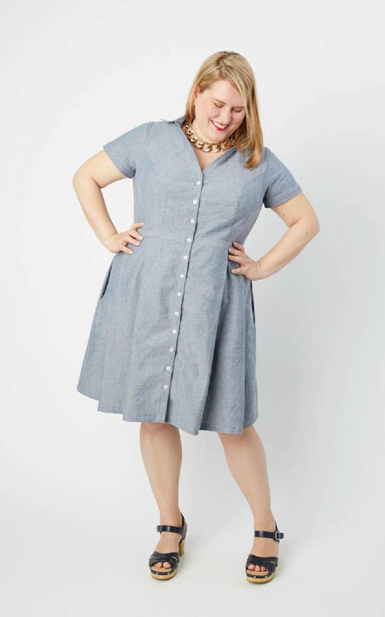 Lenox Shirtdress - Cashmerette Sewing Pattern - The Eternal Maker - UK Fabric Shop
