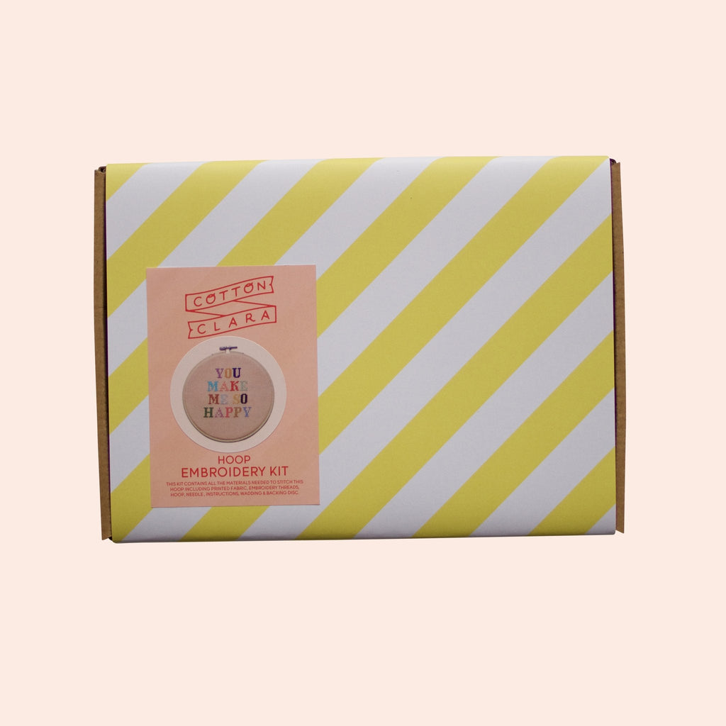 Let's Stay Home - Cotton Clara Cross Stitch Kit - The Eternal Maker - UK Fabric Shop