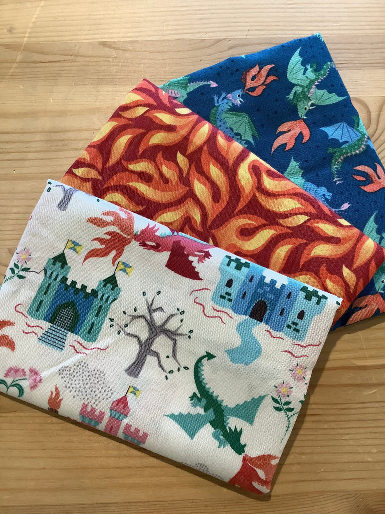 Lewis and Irene Bundles & Pre-cuts Dragons and Castles Fat Quarter Bundle - Lewis and Irene