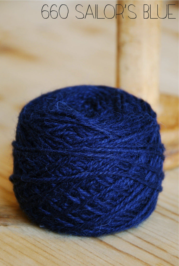 Libby Summers Yarn Libby Summers Fine Aran - Alpaca/ Wool Blend -660 Sailor's Blue