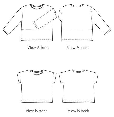 Liesl + Co Dress Patterns Bento Tee - Liesl + Co Patterns - PDF Version
