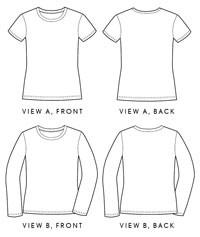Liesl + Co Dress Patterns Womens Metro T-Shirt - Liesl & Co Patterns - PDF Version
