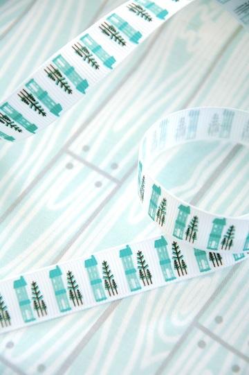 Little Houses - Riley Blake Ribbon - 16mm - The Eternal Maker - UK Fabric Shop