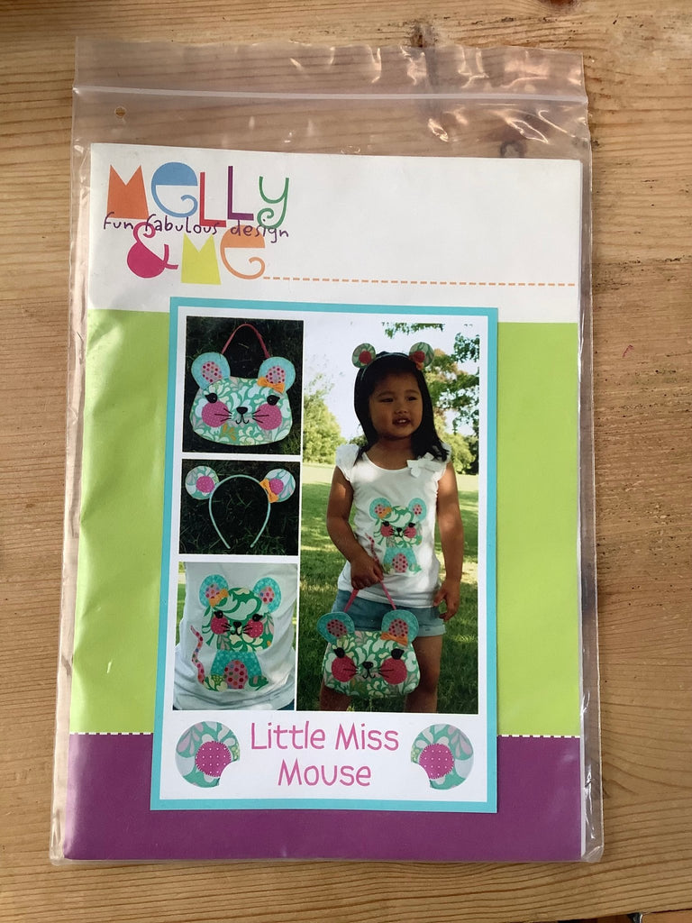 Little Miss Mouse Bag, Ears and Applique Pattern by Molly and Me - The Eternal Maker - UK Fabric Shop