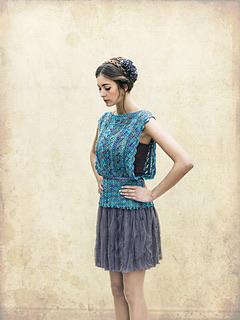 Louisa Harding Knitting Patterns Borboleta - Knitted Shawl and Top Pattern for Norma Yarn by Louisa Harding