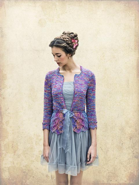 Louisa Harding Knitting Patterns Chrysalis - Knitted Cardigan Pattern for Norma Yarn by Louisa Harding